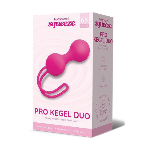 Bodywand Squeeze Pro Kegel Duo Pink Kegel Balls - 65 grams