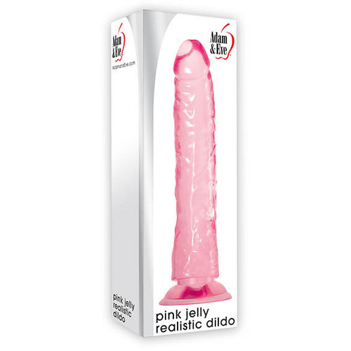 Adam & Eve Pink Jelly Realistic Dildo Pink 21 cm (8'') Dong