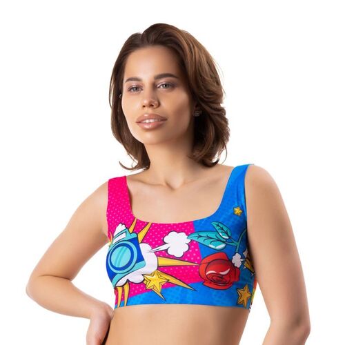 Comics Curios Crop Top L