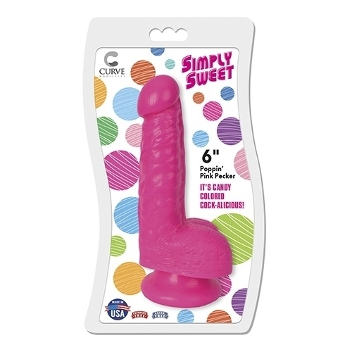 Simply Sweet 6" Poppin' Pink Pecker