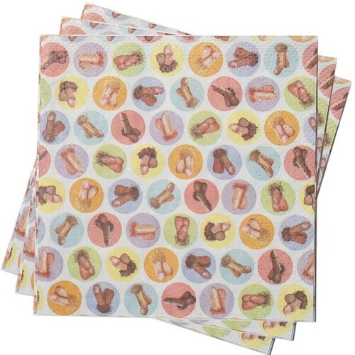 Dirty Napkins: Mini-Penis Napkins (8 X Pack)