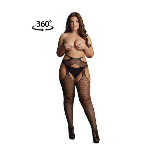 Suspender pantyhose strappy waist OSX