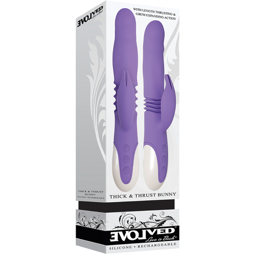 9" Thick & Thrust Rabbit Vibrator