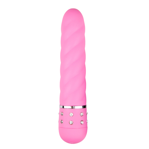 Love Diamond Vibrator Twisted Pink