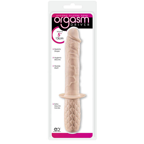 5" Orgasm Driver Flesh  Dong with Handle