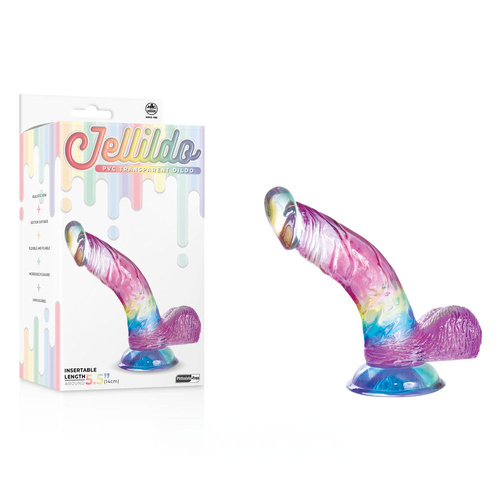 Jellido 14cm Curved Dildo Clear Coloured 14 cm Dildo