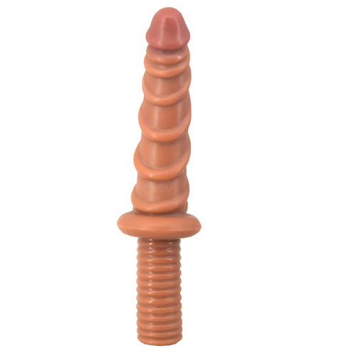 11" Ribbed Dildo + Handle