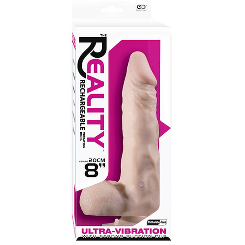 8" Ultra Vibrating Cock + Balls