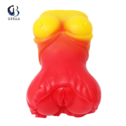 Red/Yellow Ass Stroker Breast