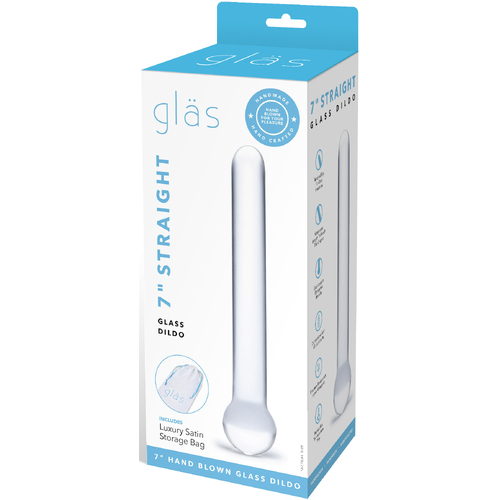 7" Straight Glass Dildo