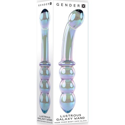 Galaxy Glass Wand Double Dildo