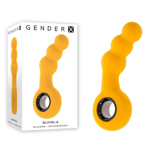 Gender X BUMBLE Yellow 14.9 cm USB Rechargeable Butt Plug