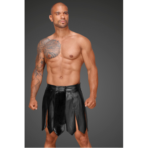 Leather Men Gladiator Skirt M