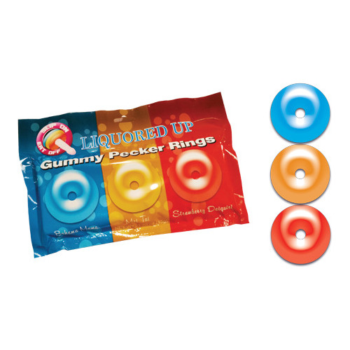 Liquored Up Pecker Gummy Rings (3 Pack)