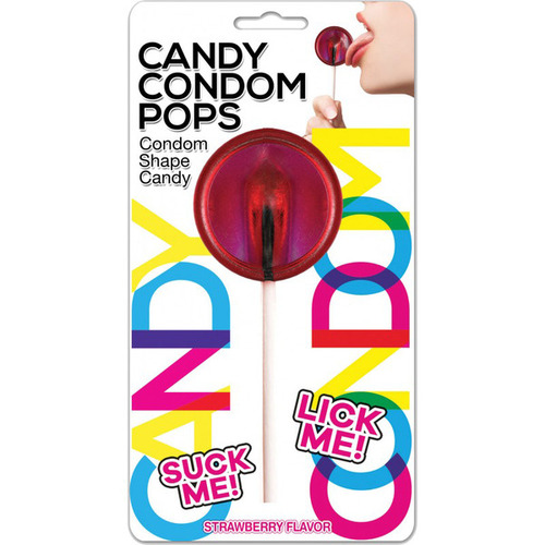 Candy Condom Pops (Strawberry)