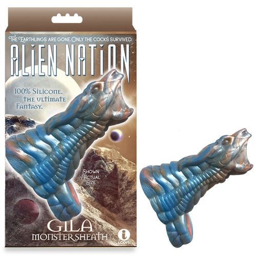 Alien Nation - Gila Blue/Gold 14 cm Penis Sheath