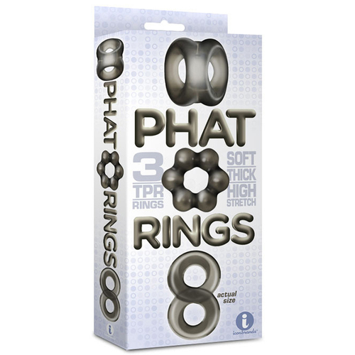 Phat Rings Smoke Cock Rings x3