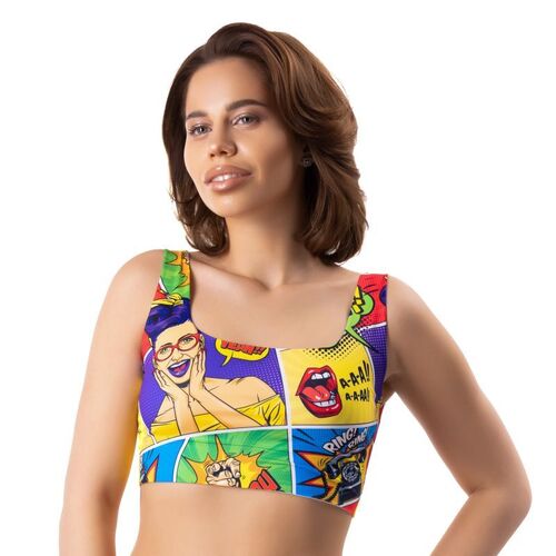 Comics Insta Crop Top L