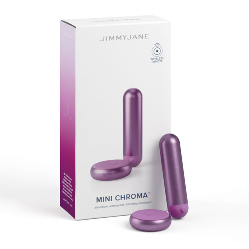 JimmyJane Mini Chroma - Purple Purple 7.8 cm USB Rechargeable Bullet with Wireless Remote