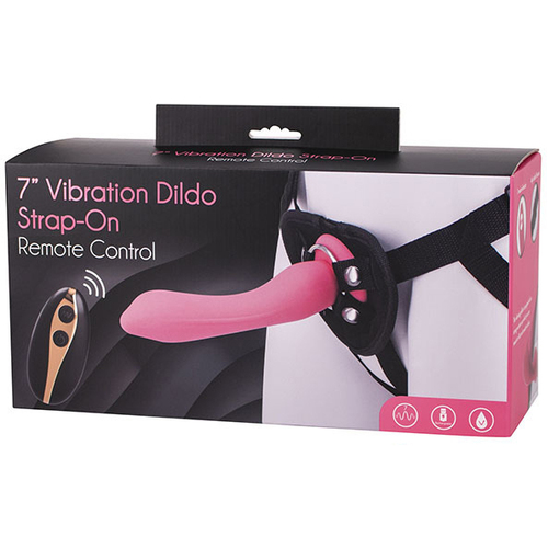 7" Vibrating Strap-On Set