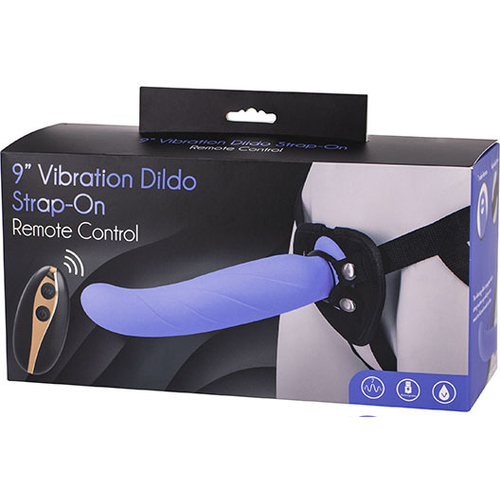 9" Vibrating Strap-On Set