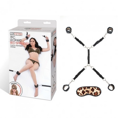 Lux Fetish 7 PC Bed Spreader Leopard Print