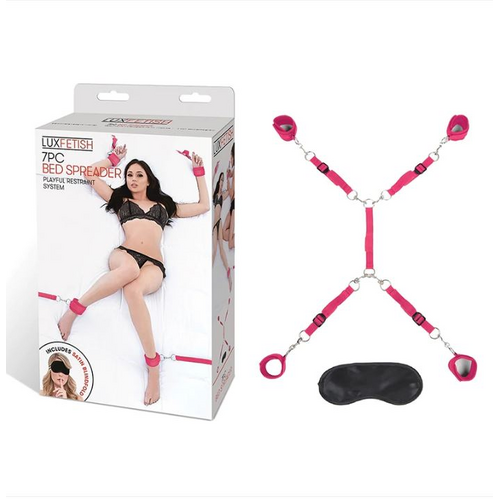 Lux Fetish 7 PC Bed Spreader Hot Pink