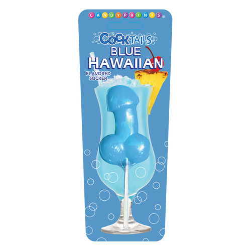 Cocktail Suckers - Blue Hawaiian Blue Hawaiian Flavoured Dicky Lollypop