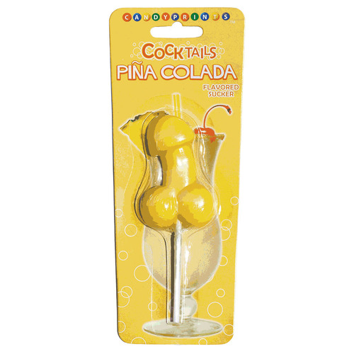 Cocktail Suckers - Pina Colada Pina Colada Flavoured Dicky Lollypop