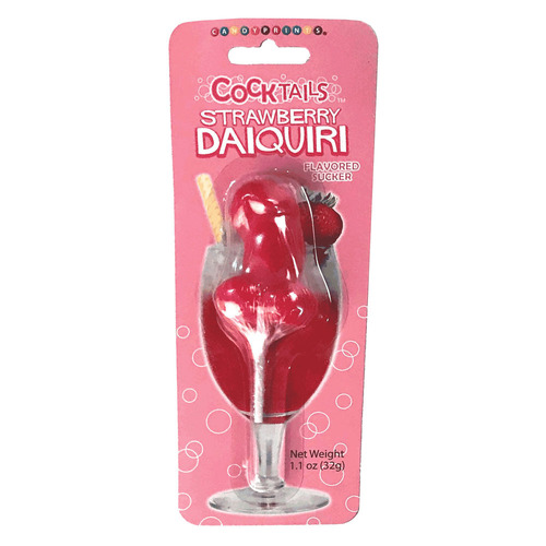 Cocktail Suckers - Strawberry Daquiri Strawberry Daquiri Flavoured Dicky Lollypop