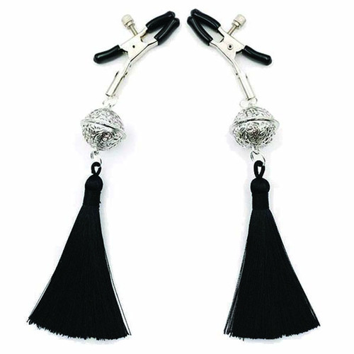 Sexy AF - Clamp Couture Black Tassle Black Tassle Nipple Clamps