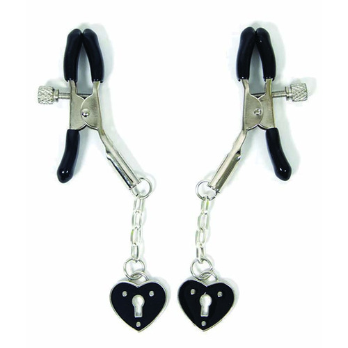 Sexy AF - Clamp Couture Black Hearts Black Heart Nipple Clamps