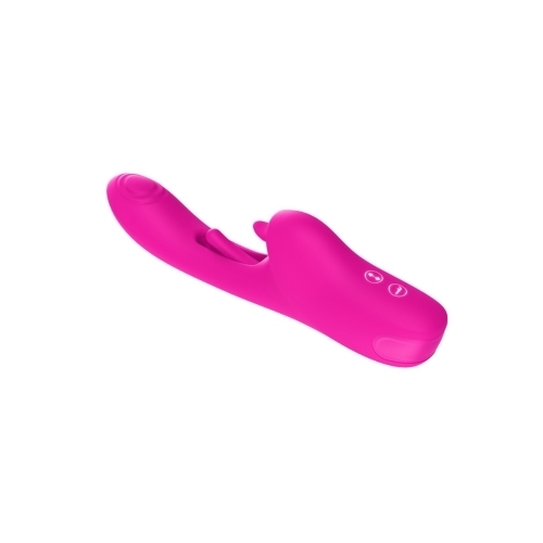 Tr46: Tapping Tongue Rabbit Vibrator - Pink