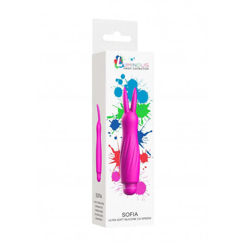 Sofia - ABS Bullet With Silicone Sleeve - 10-Speeds - Fuchsia