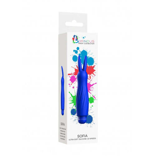 Sofia - ABS Bullet With Silicone Sleeve - 10-Speeds - Royal Blue