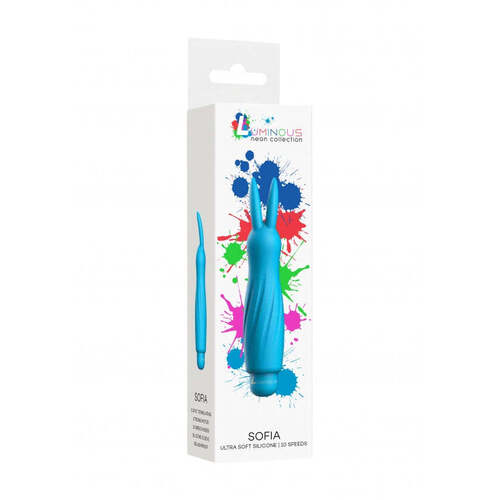 Sofia - ABS Bullet With Silicone Sleeve - 10-Speeds - Turqiose