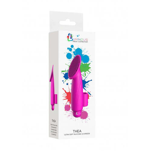 Thea - ABS Bullet With Silicone Sleeve - 10-Speeds - Fuchsia