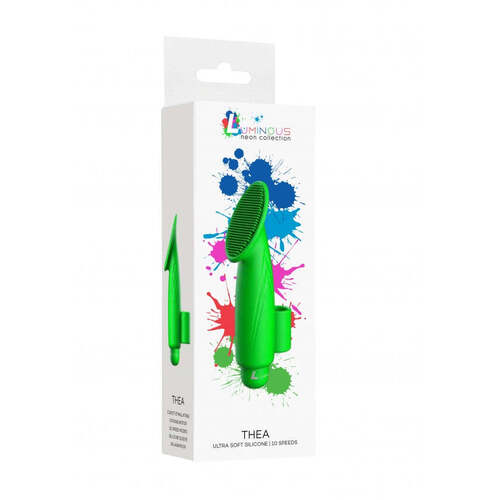 Thea - ABS Bullet With Silicone Sleeve - 10-Speeds - Green