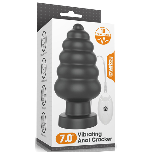 7" Vibrating Cracker Butt Plug