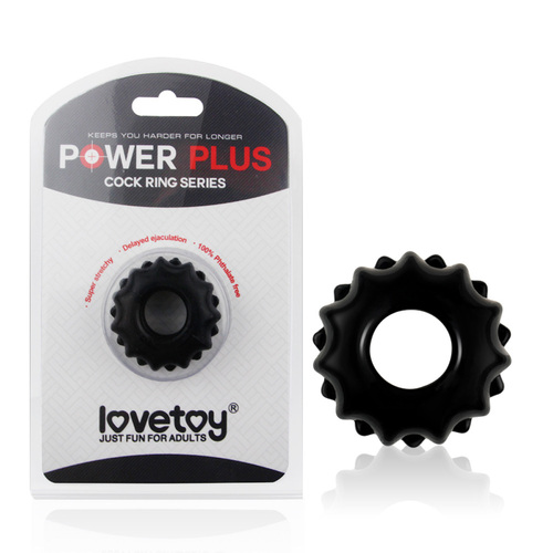 Power Plus Spinner Cock Ring Black