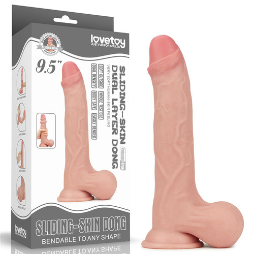 9.5" Dual Layer Cock + Balls