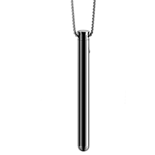 Le Wand Chrome Vibrating Necklace Black