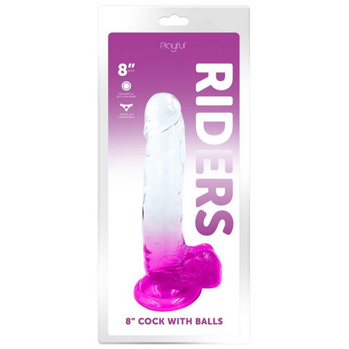 8" Riders Cock + Balls