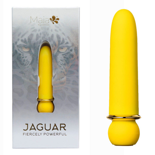 Maia JAGUAR - Yellow Yellow 10.1 cm USB Rechargeable Bullet