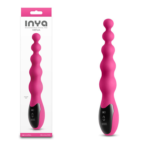 INYA Virtua - Pink Pink 23.9 cm USB Rechargeable Beaded Vibrator