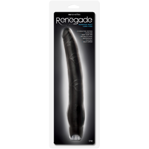 12" Monster Meat Slim Vibrating Cock