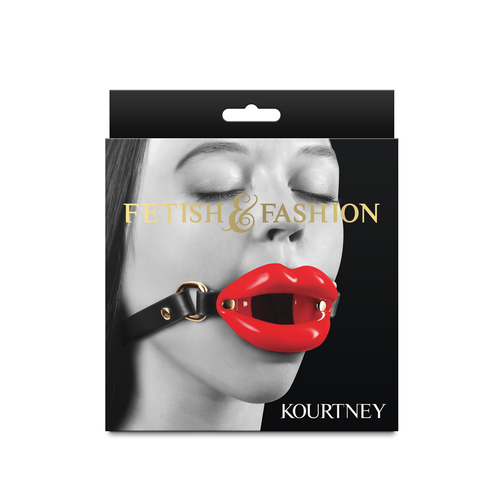 Fetish & Fashion - Kourtney Red Lips Open Mouth Restraint