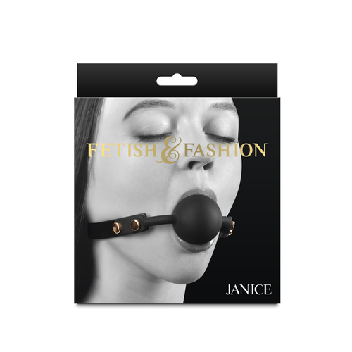 Fetish & Fashion - Janice - Black Black Mouth Restraint