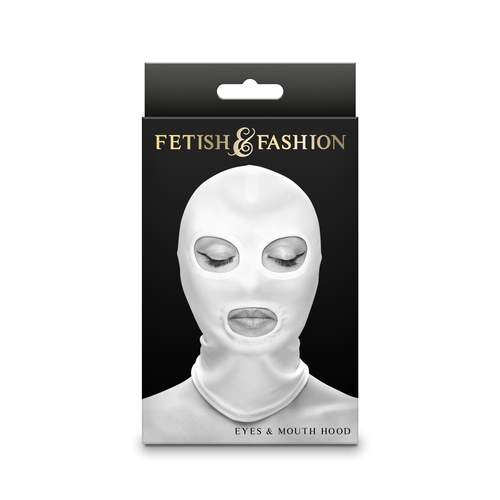 Fetish & Fashion - Eyes & Mouth Hood - White White Hood