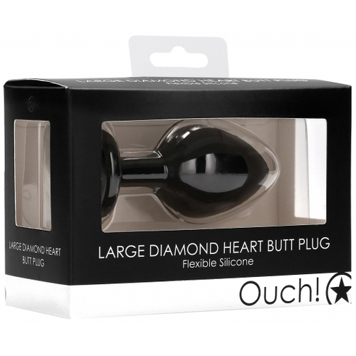 Large Diamond Heart Butt Plug